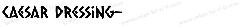 caesar dressing字体转换